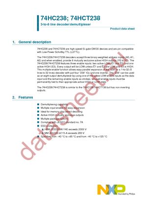 74HC238N,652 datasheet  